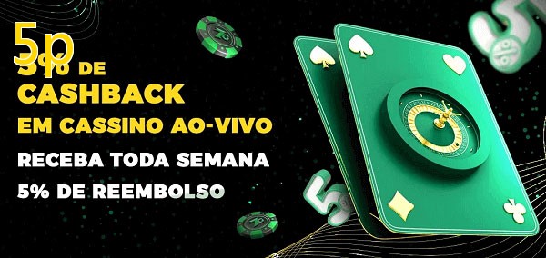 Promoções do cassino ao Vivo 5p